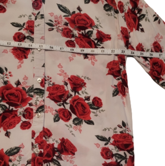 H&M Divided Rose Viscose Plus Size Blouse - Picture 7 of 12